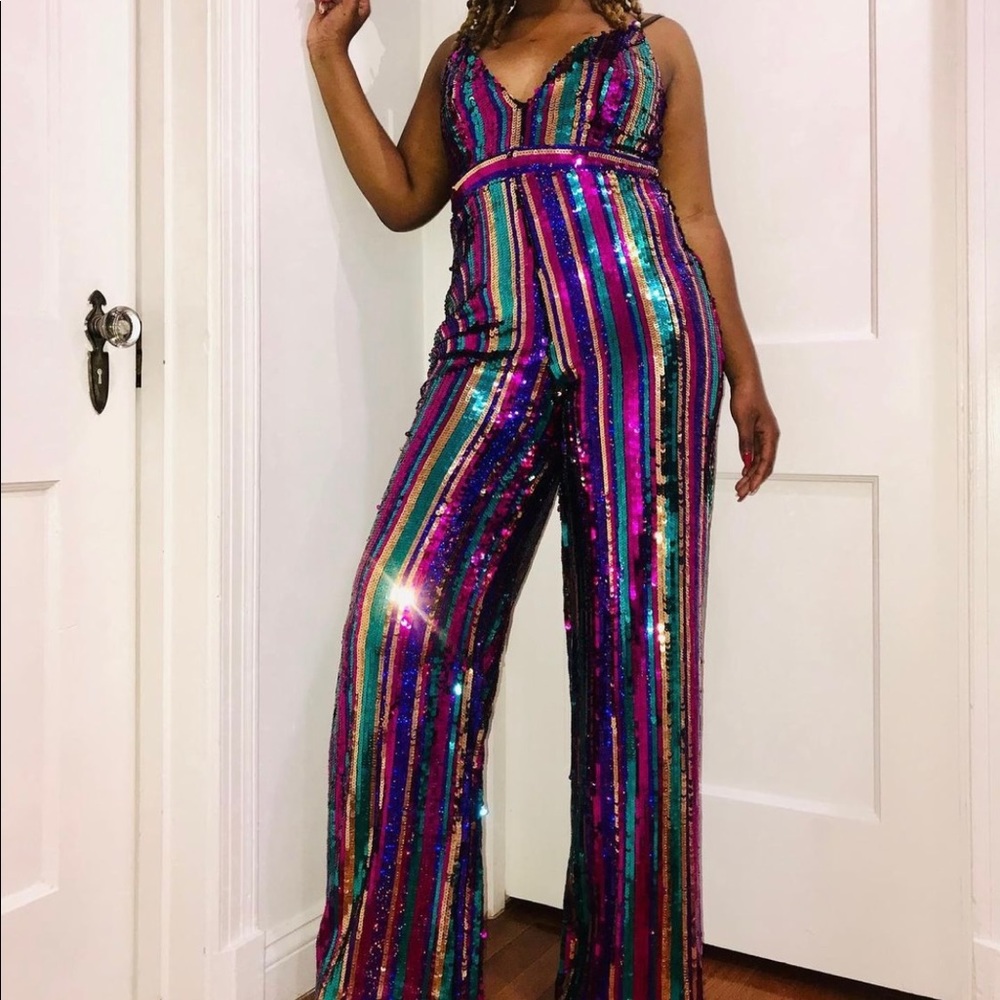 ASOS Sequin Wide Leg Jumpsuit | Size 6